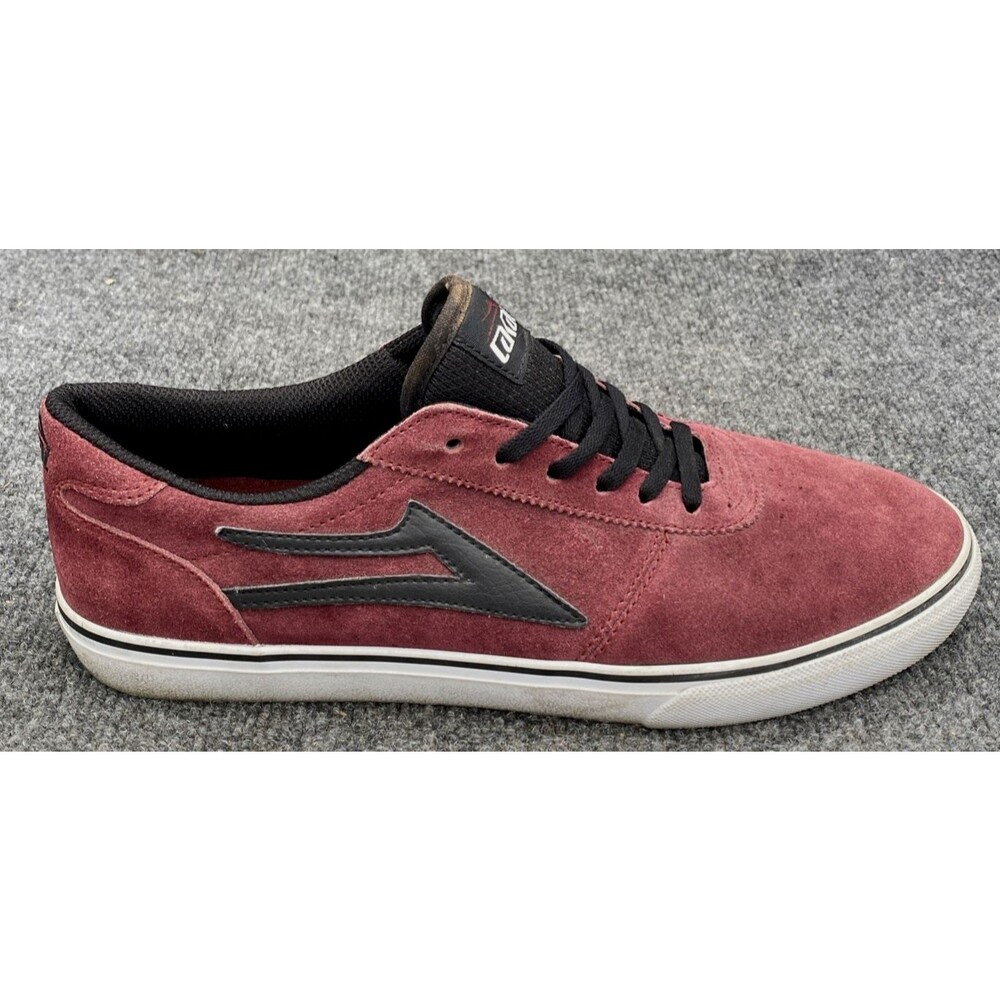 Lakai Manchester Burgundy Suede Skateboard Shoes Men's Size 10 MS316-0200-A00 Re